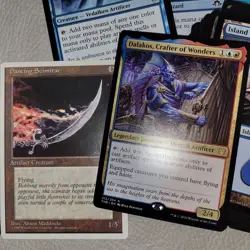 COMMANDER Magic Deck - Heaven to Earth = ARTIFACTS themed RED & BLUE Atog Attack - Image 1