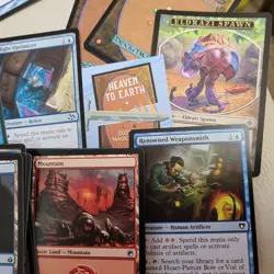 COMMANDER Magic Deck - Heaven to Earth = ARTIFACTS themed RED & BLUE Atog Attack - Image 4