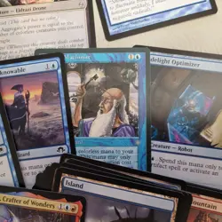 COMMANDER Magic Deck - Heaven to Earth = ARTIFACTS themed RED & BLUE Atog Attack - Image 5