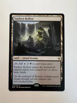 Sunken Hollow - MTG Battle for Zendikar - NM - Image 1