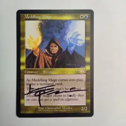 MTG Meddling Mage Planeshift - Signed by Artist Christopher Moeller - Image 1