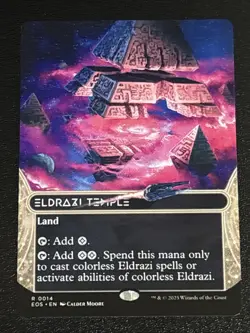 MTG Edge of Eternities Stellar Sights Eldrazi Temple Borderless 0014 Rare - Image 1
