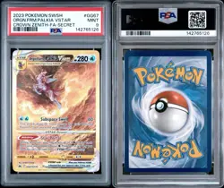 2023 Pokemon Origin Forme Palkia VSTAR Crown Zenith Secret Full Art #GG67 PSA 9 - Image 3
