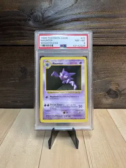 Pokemon TCG Haunter Base Set Shadowless 29/102 Uncommon PSA 8 1999 - Image 1