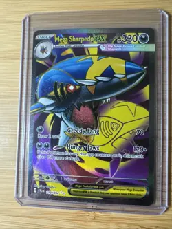Pokemon TCG Mega Sharpedo ex 113/094 ME02: Phantasmal Flames Ultra Rare NM - Image 1
