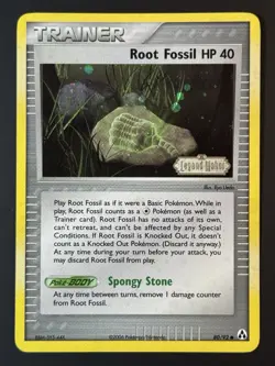 Pokemon Root Fossil 80/92 Reverse Holo EX Legend Maker - NM - Image 1