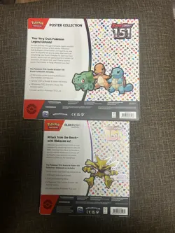 NEW- Pokemon Scarlet & Violet 151 Alakazam Ex & Poster Collection Box Lot-Sealed - Image 2