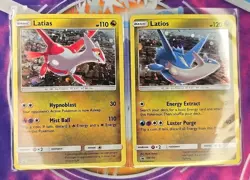 🔥2018 Set of Pokemon SM Black Star Promo Latios & Latias Basic Protected 👍📈 - Image 3