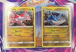 🔥2018 Set of Pokemon SM Black Star Promo Latios & Latias Basic Protected 👍📈 - Image 4