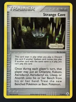 Pokemon Strange Cave 77/92 Reverse Holo EX Legend Maker - NM - Image 1