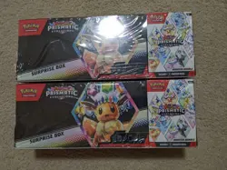 Pokemon Prismatic Evo Sam's Club Surprise Box + Booster Bundle Sealed Lot of 2! - Image 1