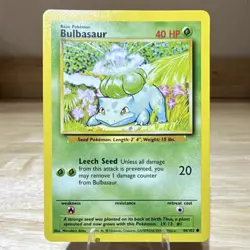 Pokemon Bulbasaur Base Set 44/102 Basic 1999 Wizards - Image 1