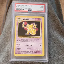 Pokemon Kadabra Base Set 1999 PSA 9 32/102 Uncommon 60 HP Super Psy 50 - Image 1