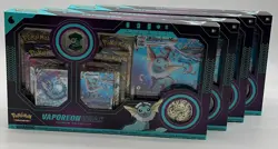 Lot of (4) Pokemon TCG Vaporeon VMAX Premium Collection - Image 1