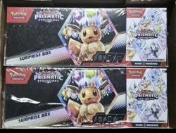 Two Sam's Club Pokemon Prismatic Evolutions Surprise Box And Booster Bundle - Image 1
