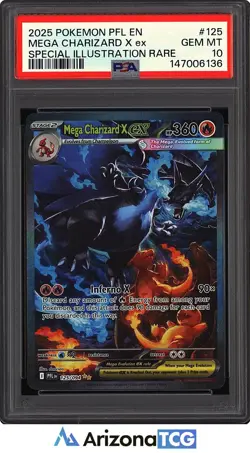 Pokemon 2025 Mega Charizard X ex 125/094 SIR Phantasmal Flames GEM MINT PSA 10 - Image 1