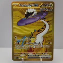 Pokemon Raging Bolt ex 218/162 SV05 Secret Rare Full Art Holo Basic 240 HP - Image 1