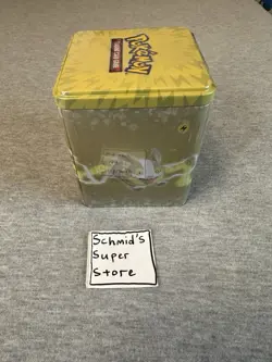 Pokemon 2022 Collectors Stacking Lightning Tin New Factory Sealed 3 Packs & Coin - Image 3