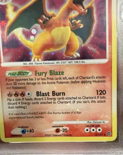 POKEMON 2007 CHARIZARD HOLO SECRET WONDERS #3 PSA 9 - HOLO BLEED - RARE! - Image 3