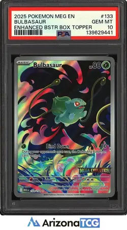 Pokemon 2025 Bulbasaur 133 Full Art Enhanced Topper GEM MINT PSA 10 - Image 1