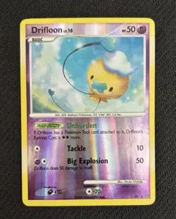 Drifloon - SH1 - Pokemon Stormfront Secret Holo Rare 2008 LP - Image 1