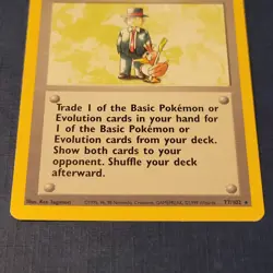 Pokemon Pokemon Trader 77/102 Base Set Moderately Played *FREE SHIPPING* - Image 3