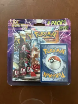 Pokemon TCG Lightning Set. 3- Lost Origin And 1- Scarlett&Violet Booster Packs. - Image 1