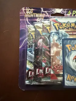 Pokemon TCG Lightning Set. 3- Lost Origin And 1- Scarlett&Violet Booster Packs. - Image 2