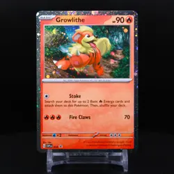 Growlithe SVP 024 -Pokemon TCG Scarlet & Violet- NM Black Star Promo COSMOS HOLO - Image 1
