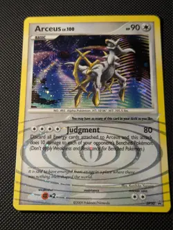 Arceus DP50 Diamond and Pearl Promo Holo NM with Swirl Pokemon TCG - Image 1