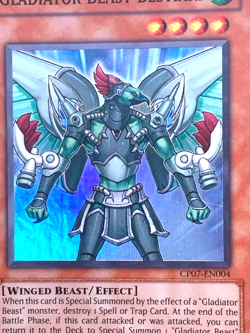 yugioh Gladiator Beast Bestiari CP07-EN004 Super Rare light Played - Image 2