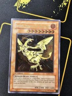 Yu-Gi-Oh Sacred Phoenix of Nephthys FET-EN005 Ultimate Rare 1st Edition Mint/Nm - Image 2