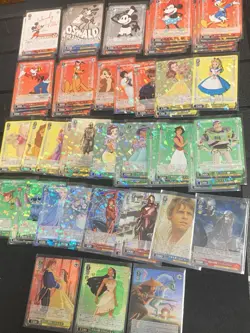Weiss Schwarz Disney 100 LOT of 50 R RR + 3 SR Super Rare - Japanese Near Mint - Image 1