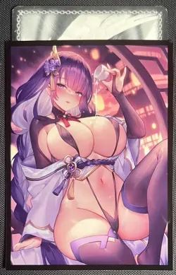 Raiden Shogun Genshin Impact Individual Card Sleeve Anime Doujin Waifu - Image 2
