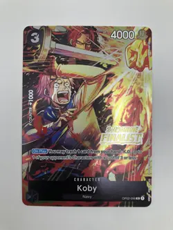 Koby Online Regional 2023 Finalist OP02-098 One Piece Promotion Card - Image 1