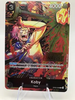 Koby Online Regional 2023 Finalist OP02-098 One Piece Promotion Card - Image 3