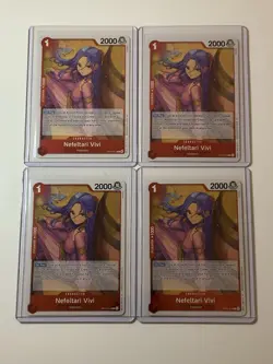 Nefeltari Vivi OP13-012 Carrying On His Will 4 Foil Card Play Set One Piece - Image 1