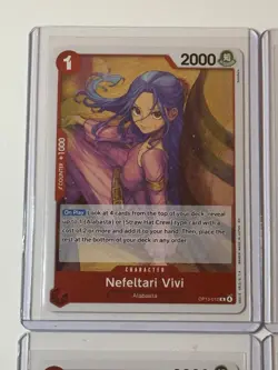 Nefeltari Vivi OP13-012 Carrying On His Will 4 Foil Card Play Set One Piece - Image 2