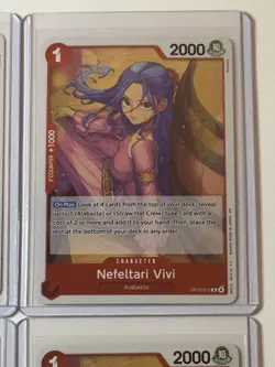 Nefeltari Vivi OP13-012 Carrying On His Will 4 Foil Card Play Set One Piece - Image 3