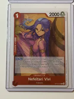 Nefeltari Vivi OP13-012 Carrying On His Will 4 Foil Card Play Set One Piece - Image 4
