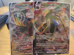 2 Card Lot Pokemon Garbodor VMAX Evolving Skies & Boltund Holo Ultra Rare Mint - Image 1