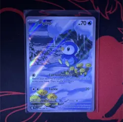 Pokemon Piplup Illustration Rare Holo Card Me02 Phantasmal Flames 098/094 HP 70 - Image 1