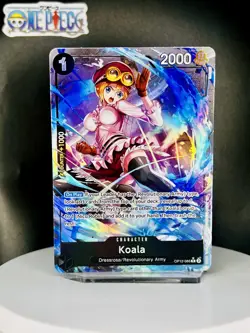 One Piece Card Game 🏴‍☠OP12-086 Koala RARE NM Alt Art Foil ENGLISH - Image 1