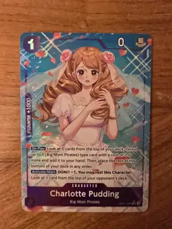 One Piece Card Game TCG Charlotte Pudding OP11-070 Alt Art M/NM English - Image 1