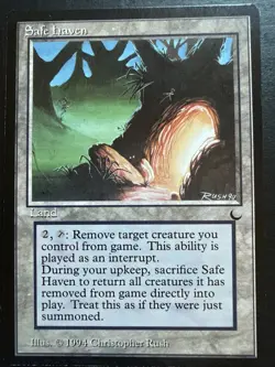 Safe Haven the Dark MTG Magic the Gathering Card LP Condition - Image 1
