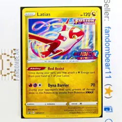 Latias STAMPED Holo Prerelease card Black Star PROMO SWSH171 Fusion Strike 2021 - Image 1