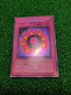 Ring Of Destruction NM - 1st Edition PGD 000 Secret Rare Holo Foil Yugioh Card - Image 1
