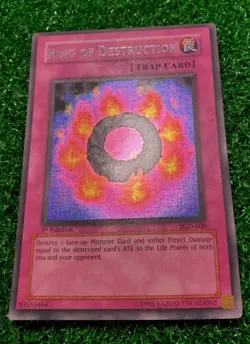 Ring Of Destruction NM - 1st Edition PGD 000 Secret Rare Holo Foil Yugioh Card - Image 2