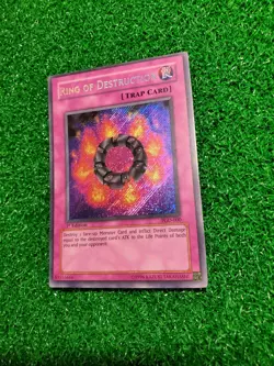 Ring Of Destruction NM - 1st Edition PGD 000 Secret Rare Holo Foil Yugioh Card - Image 5