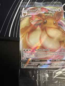 Pokemon TCG Eevee VMAX SWSH087 Black Star Promo Full Art Holo Card Sealed - Image 3